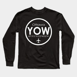 YOW, Ottawa International Airport Long Sleeve T-Shirt